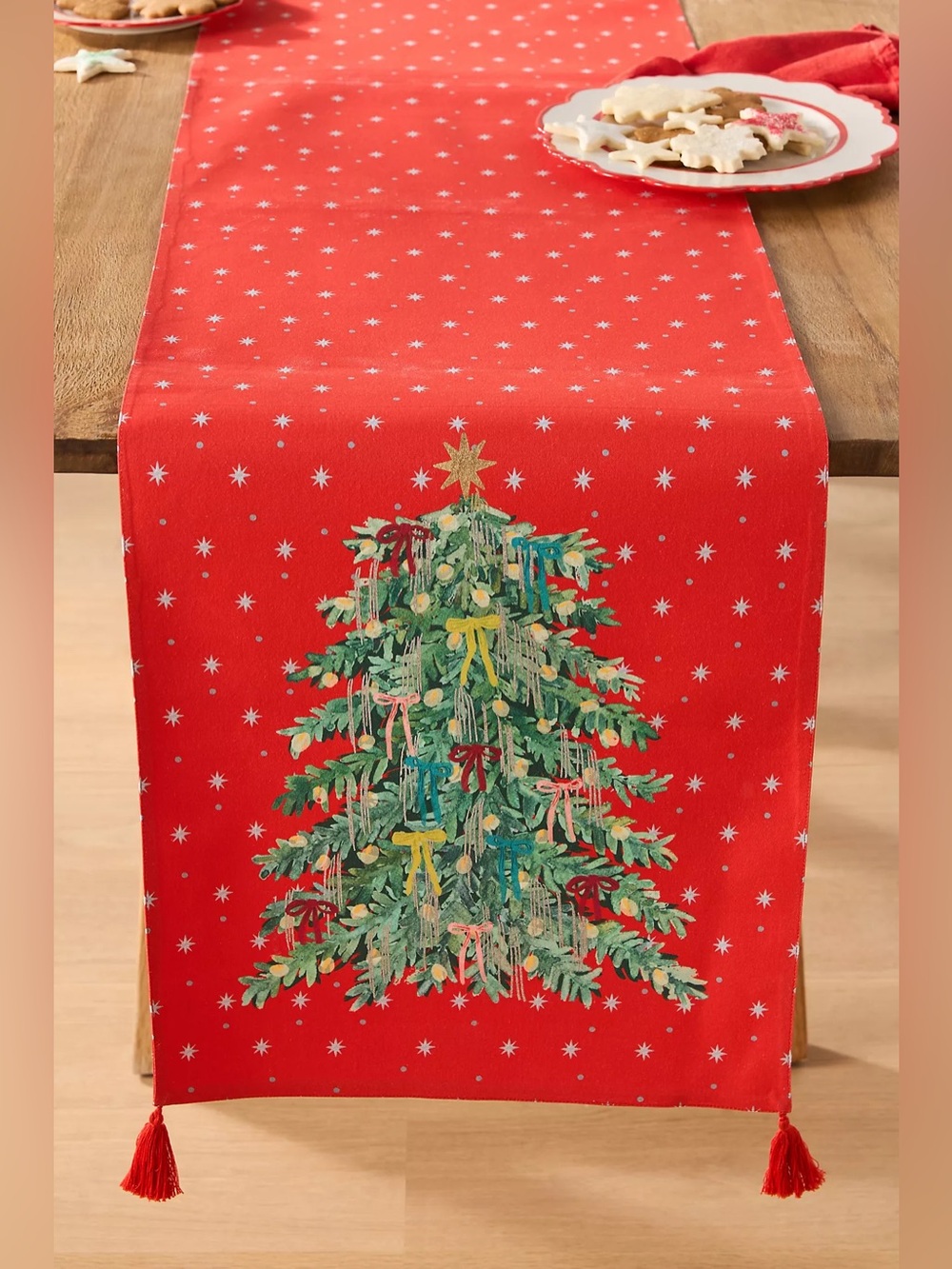 ❤️ Christmas Tree Table runner in festive motif! New with tags!